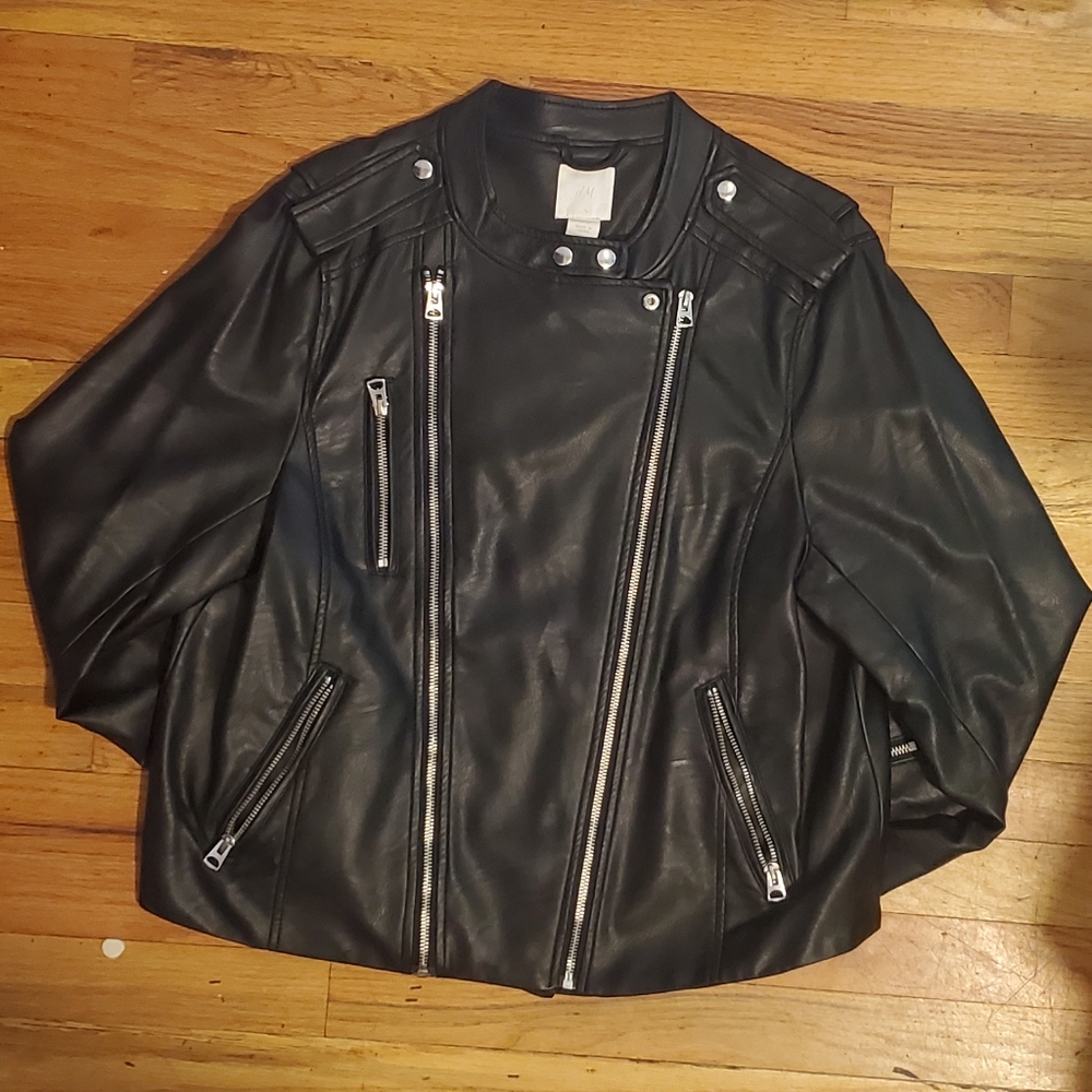 H&M Faux Leather Motorcycle Jacket